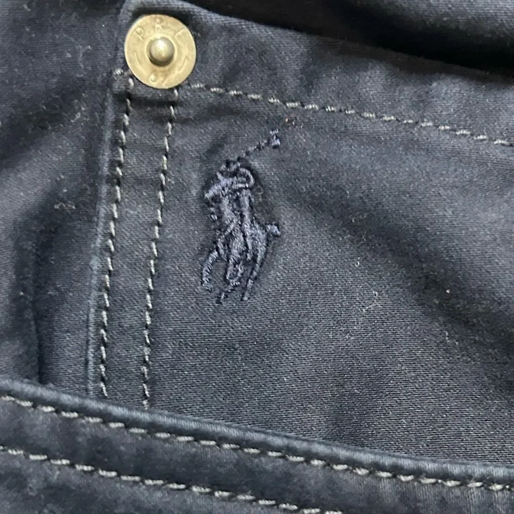 Polo Ralph Lauren Navy Blue Flat Front Chinos size 38